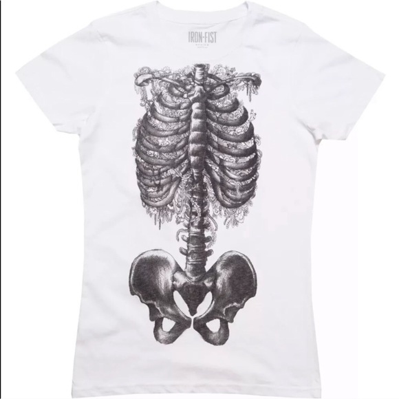 Iron Fist Tops - NWT IRON FIST Skeleton t shirt goth witch punk